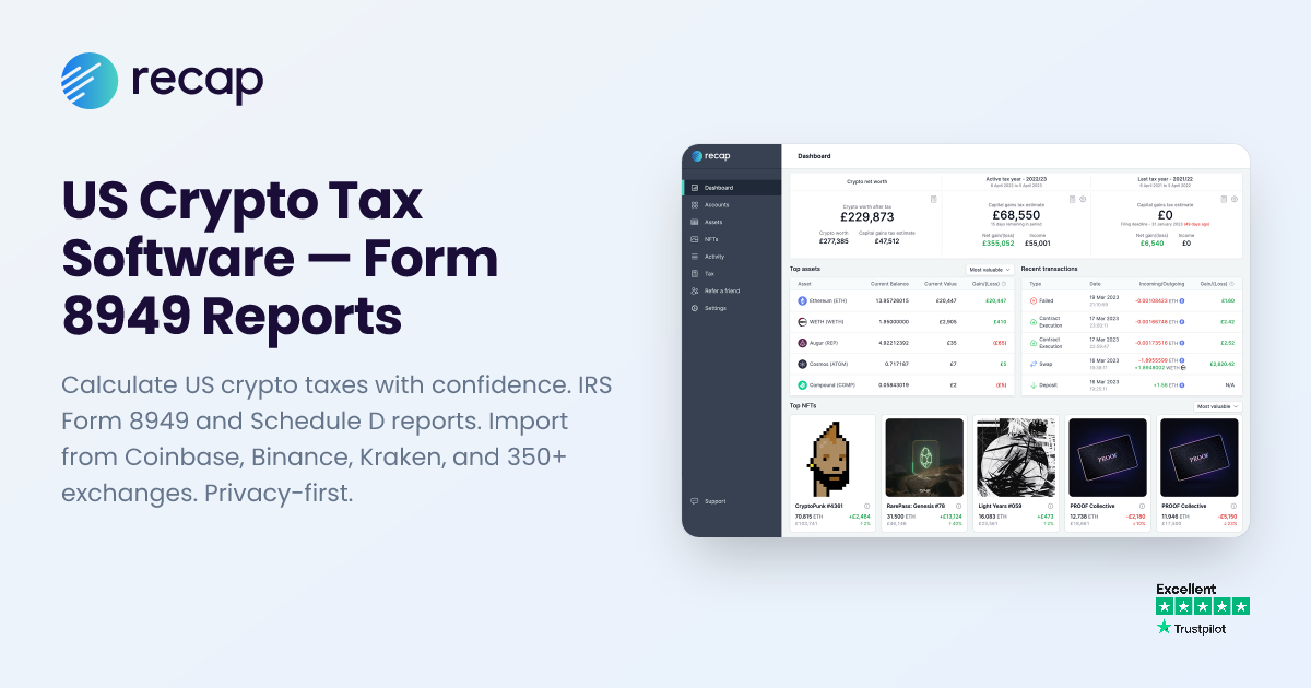 Crypto Tax Software for Accurate 8949 Filing