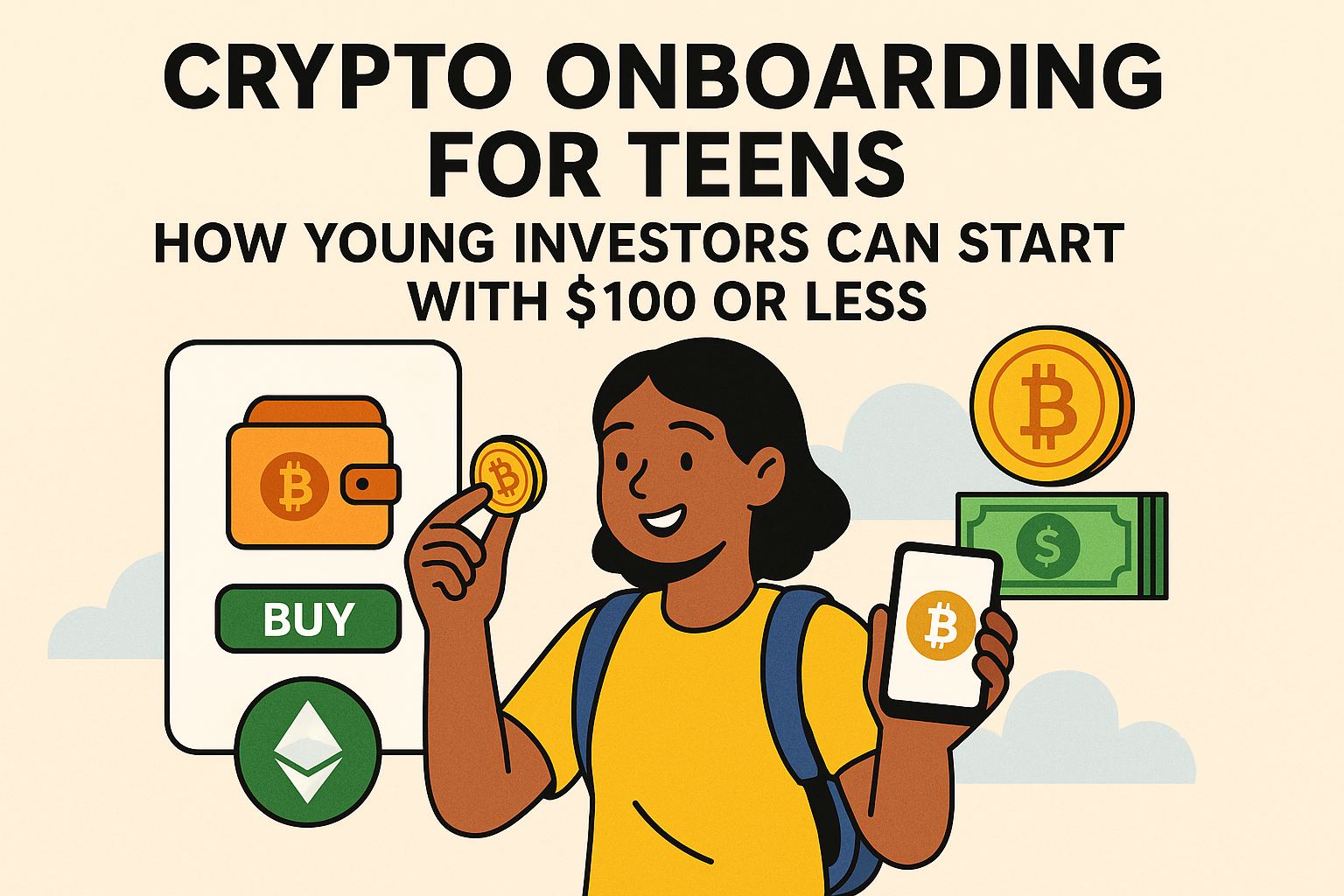 Crypto Onboarding for Teens: How Young Investors Can Start With $100 or Less