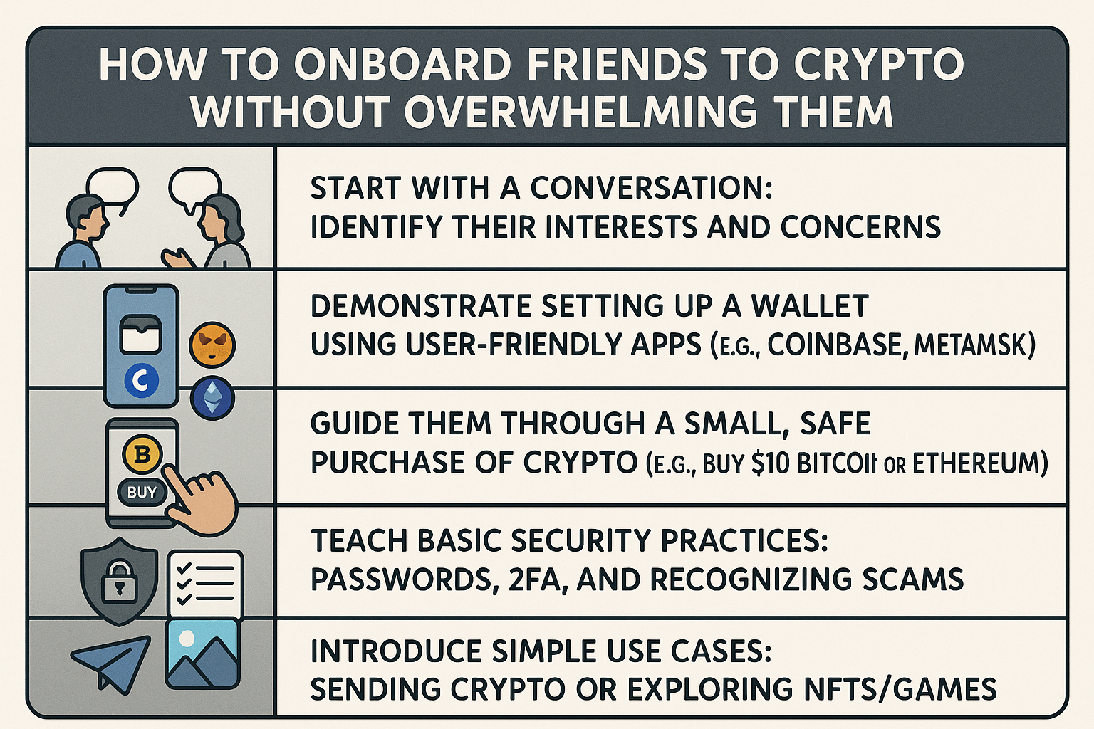 How to Onboard Friends to Crypto Without Overwhelming Them: A Step-by-Step Guide