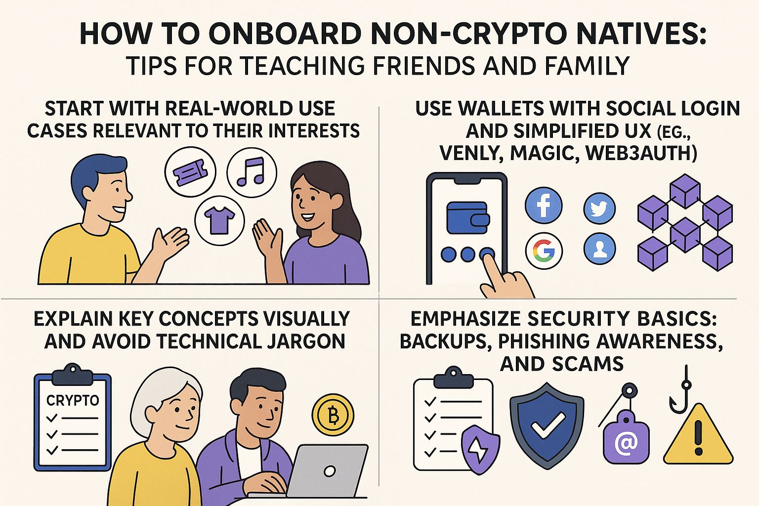 How to Onboard Non-Crypto Natives: Tips for Teaching Friends and Family