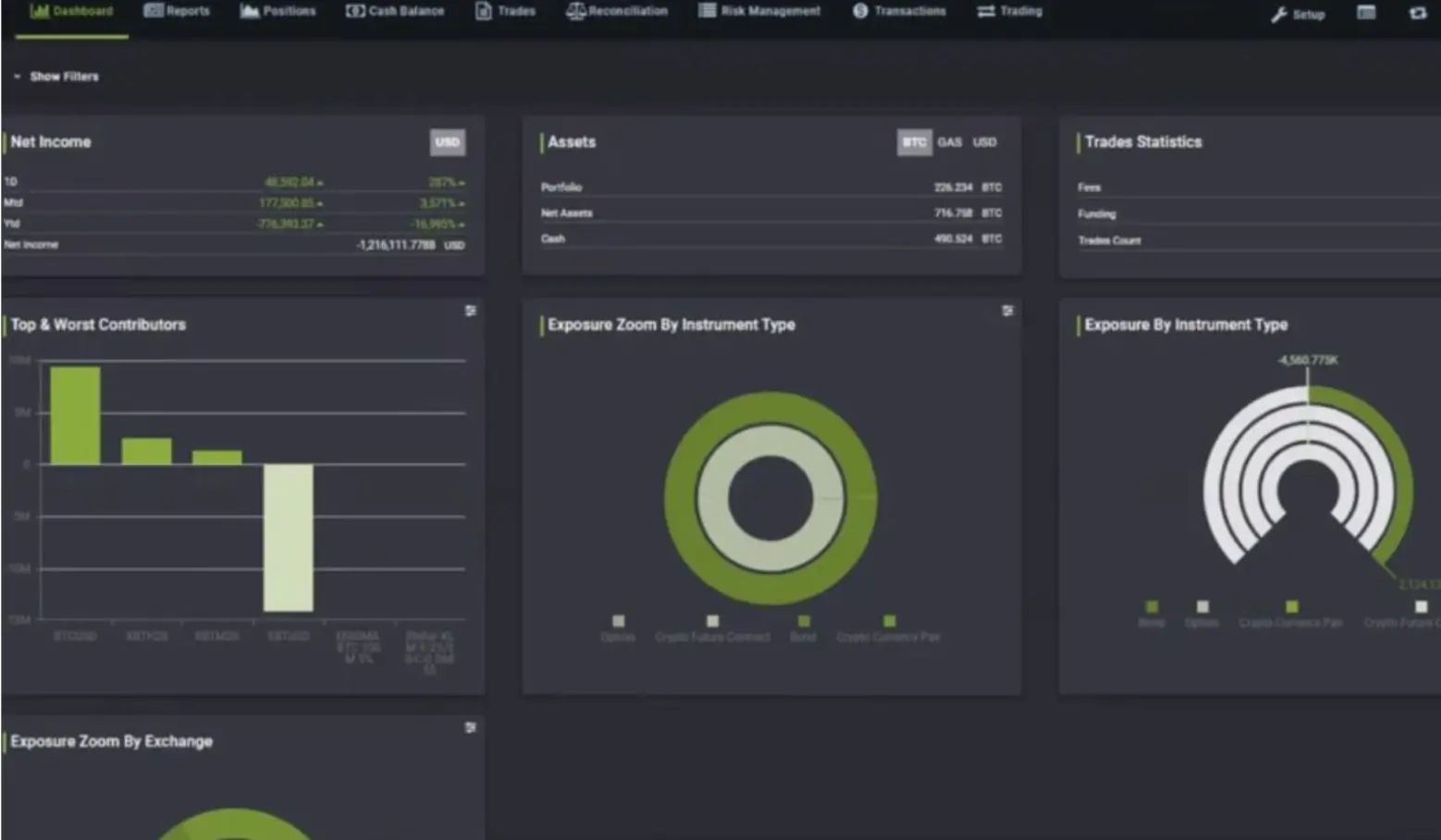 Stable crypto portfolio dashboard