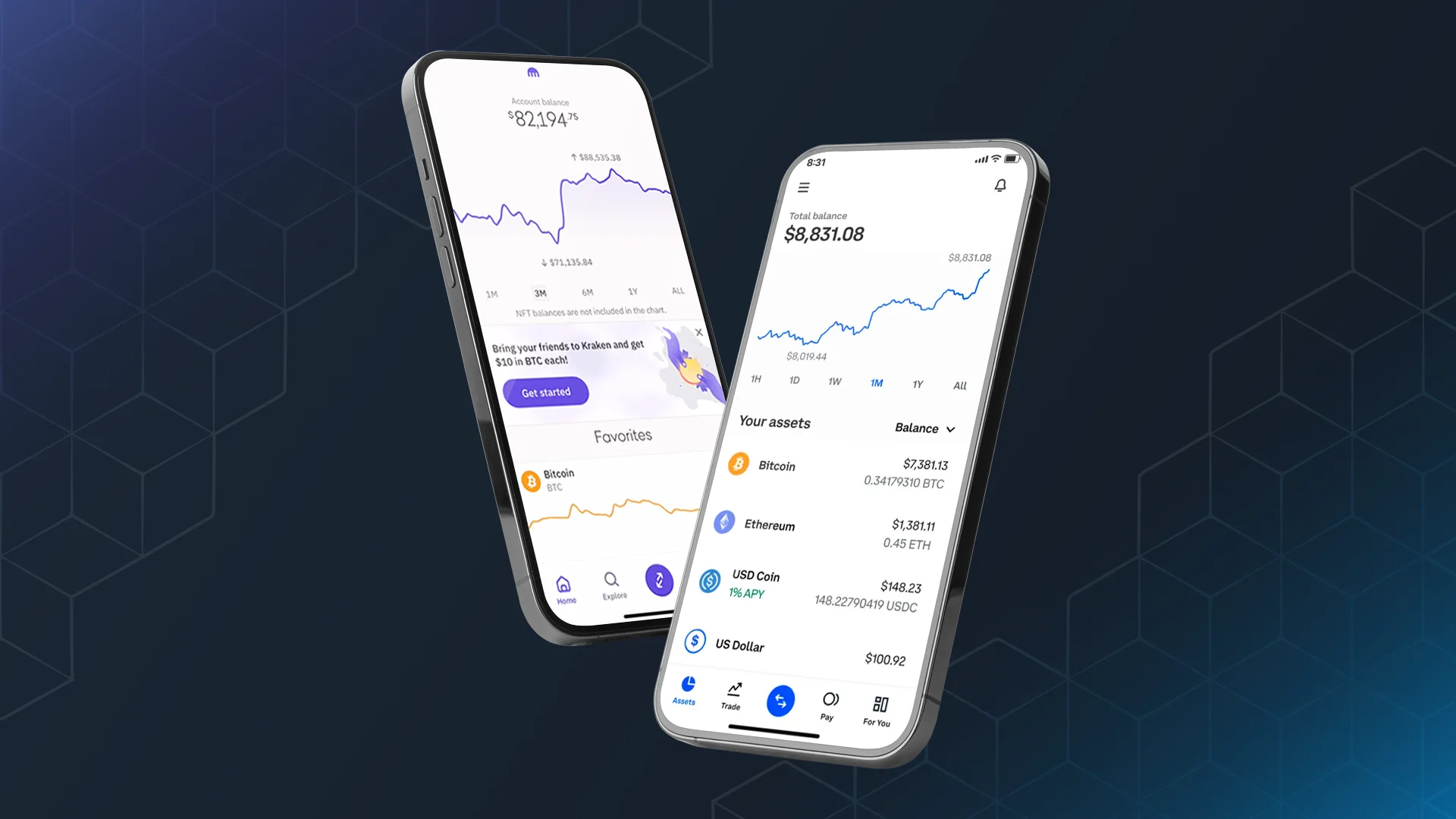 Coinbase Binance Kraken Ethereum purchase interface