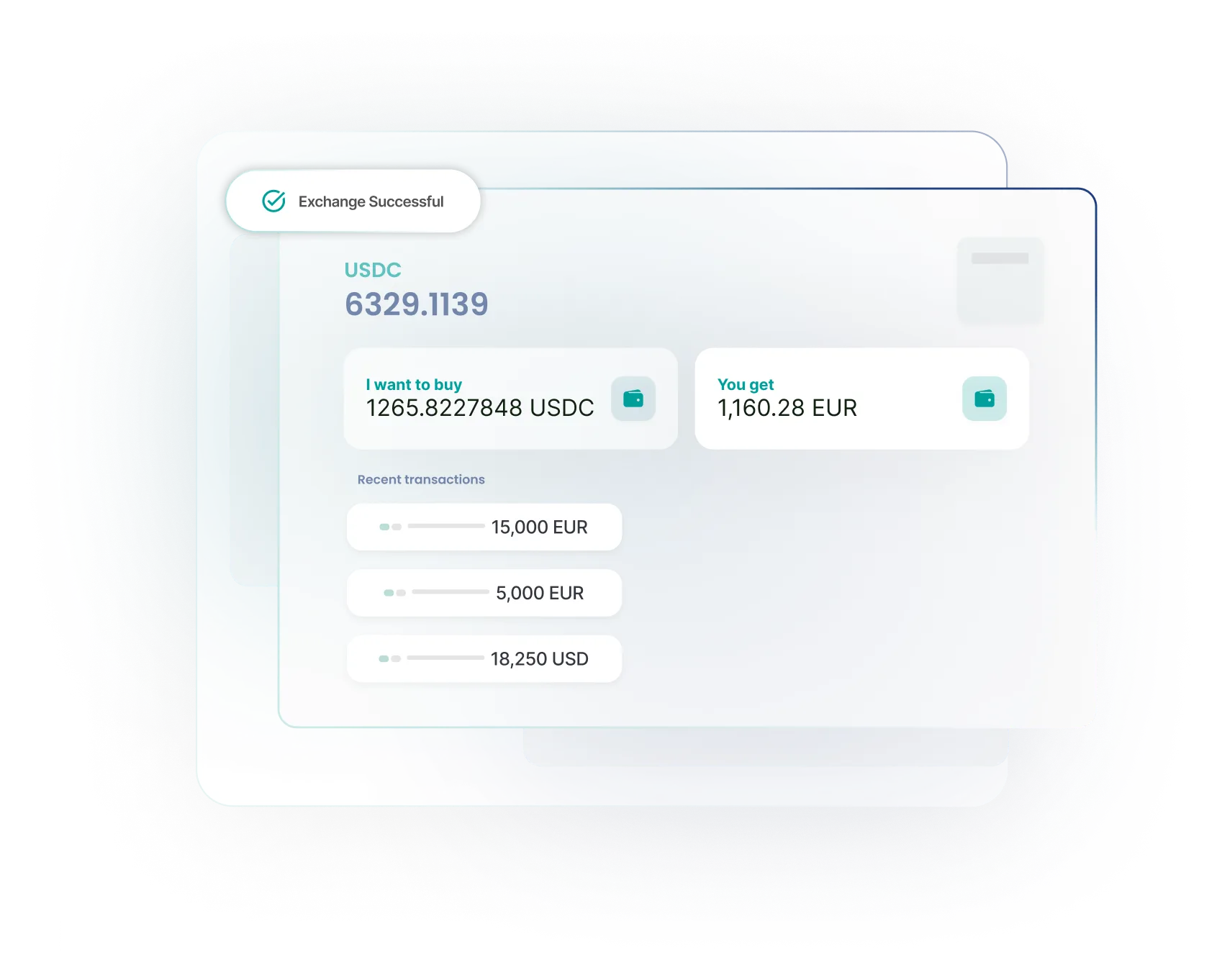 stablecoin transaction confirmation screen