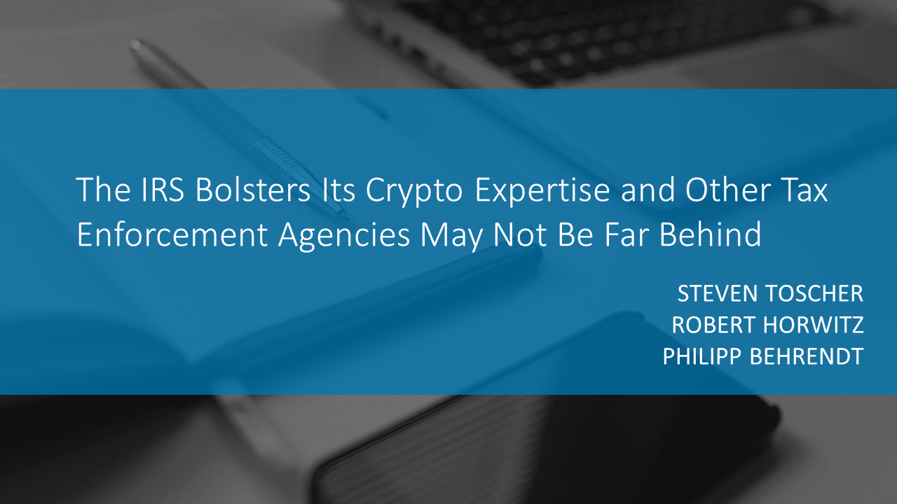 IRS blockchain analytics crypto enforcement 2025