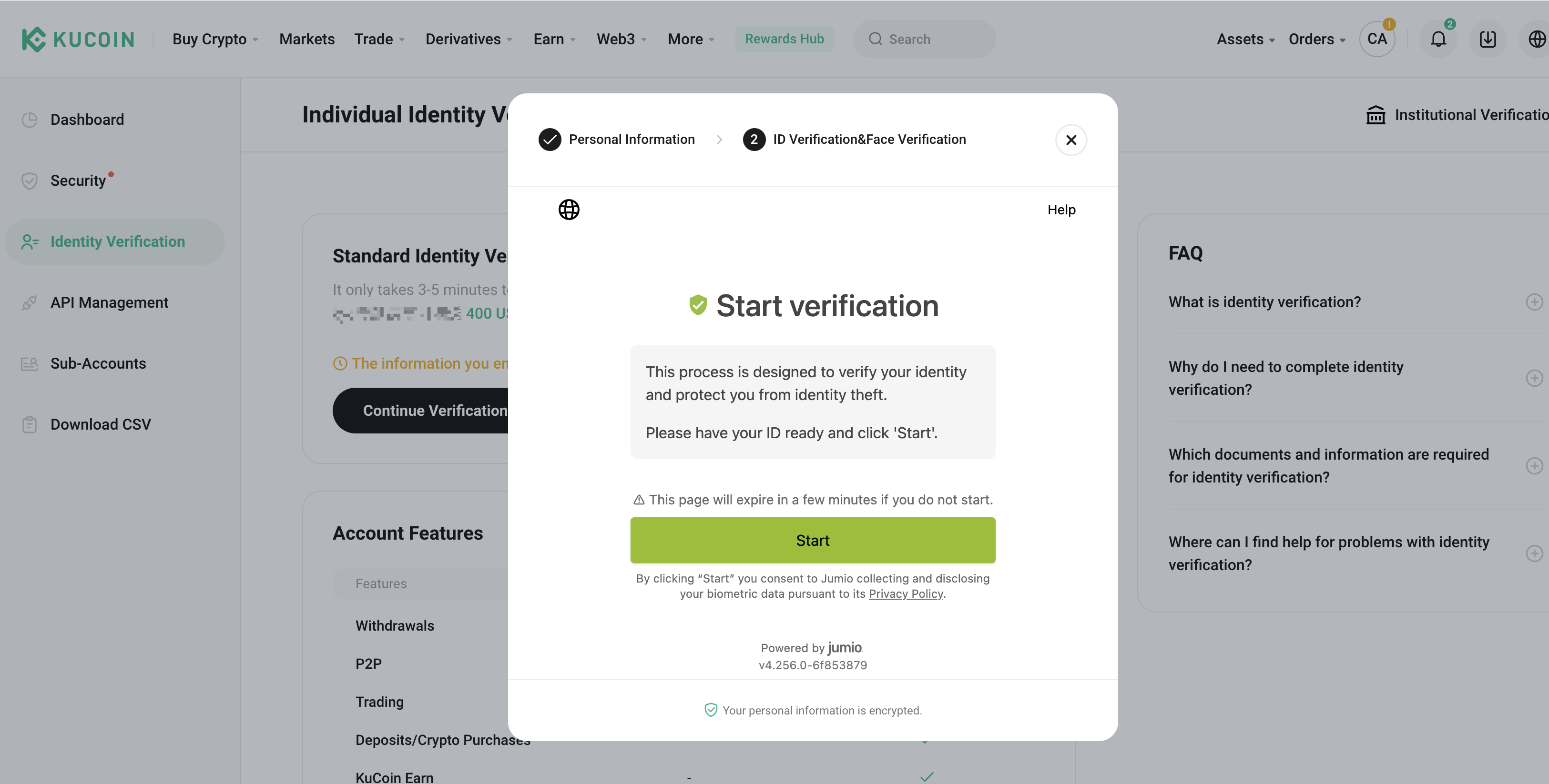 crypto KYC proof of address document