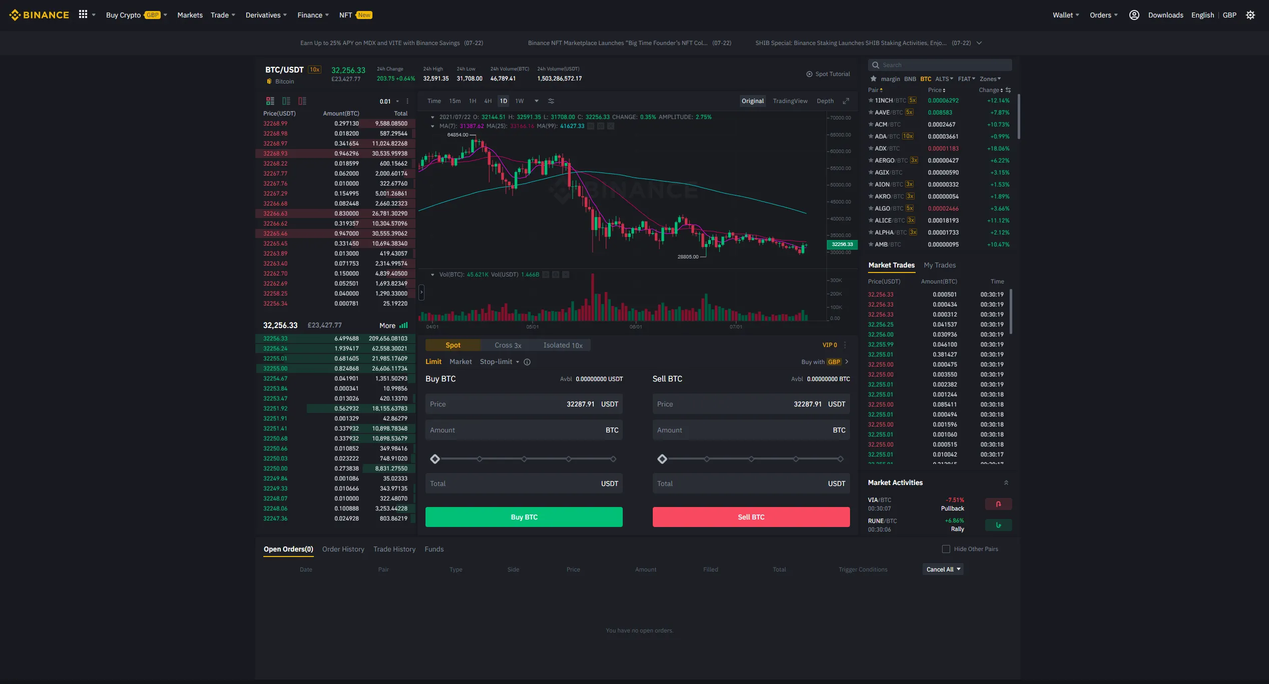 FCA register crypto platform verification screenshot